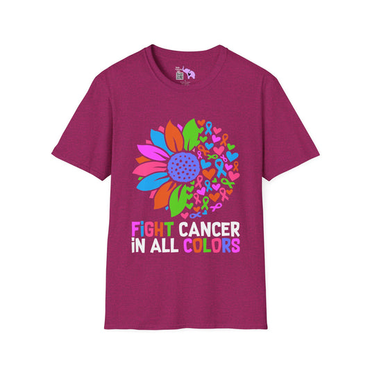 Fight Cancer in All Colors 25 Adult T-shirt