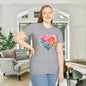 Feathery Heart Adult T-shirt