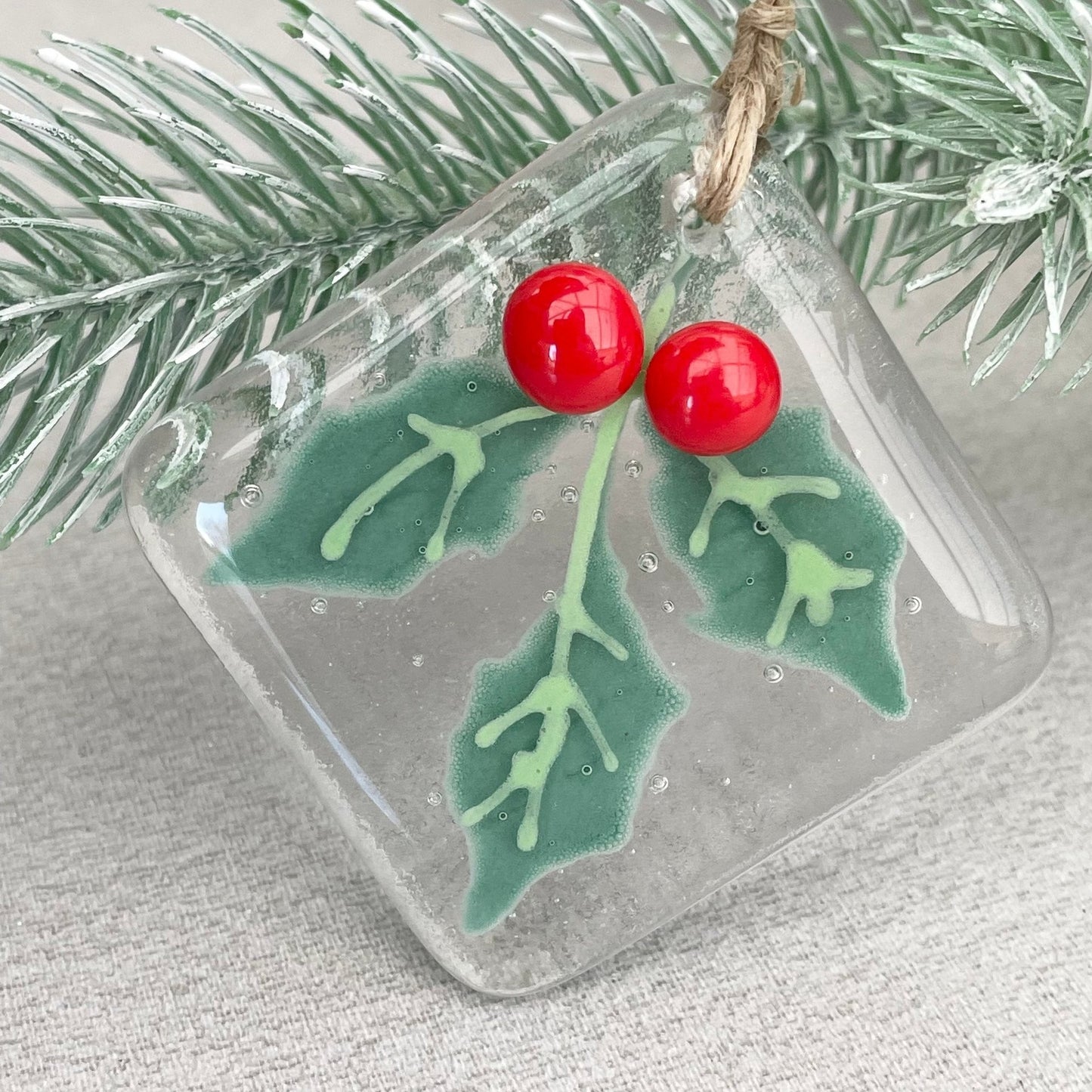 Glass Christmas Tree Decorative Ornament