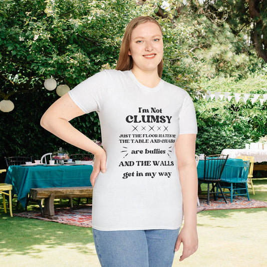 I'm Not Clumsy Adult T-shirt