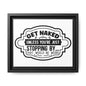 Get Naked Unless You're Just Stopping By... Framed Canvas Bathroom Art