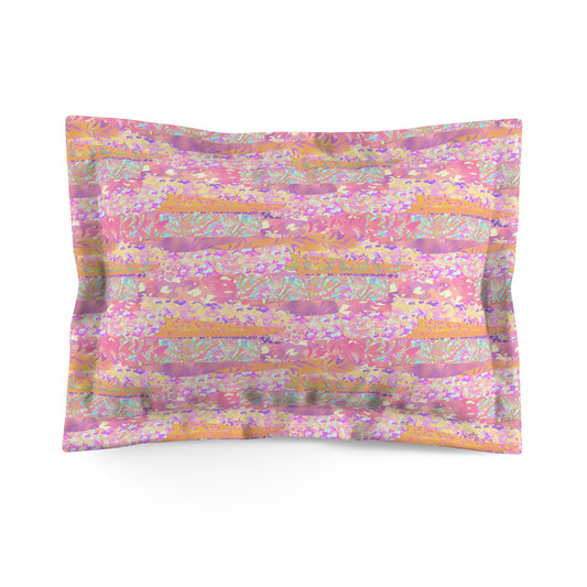 Wild Tropic Collage Microfiber Pillow Sham
