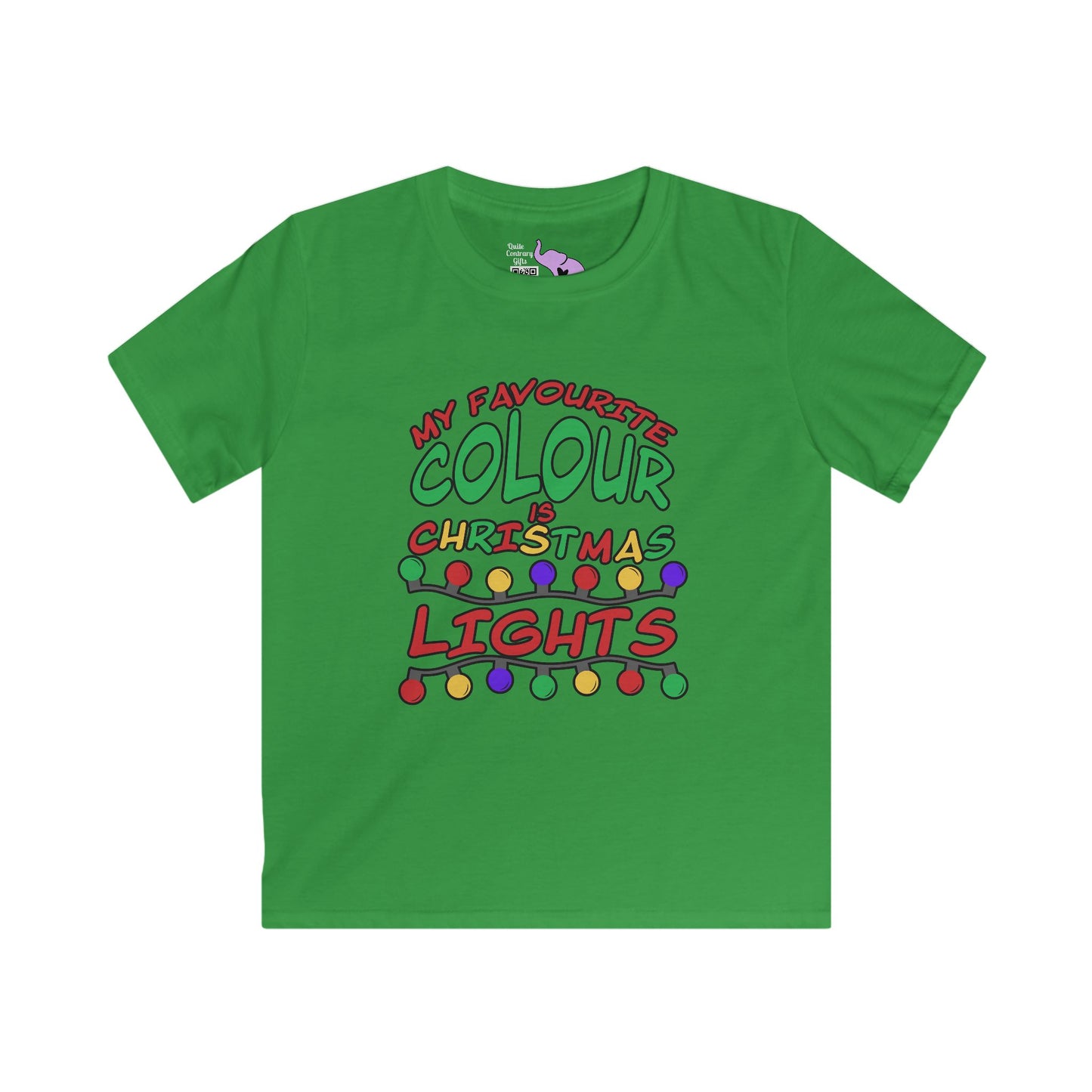 My Favourite Colour Is Christmas Lights Youth Tee