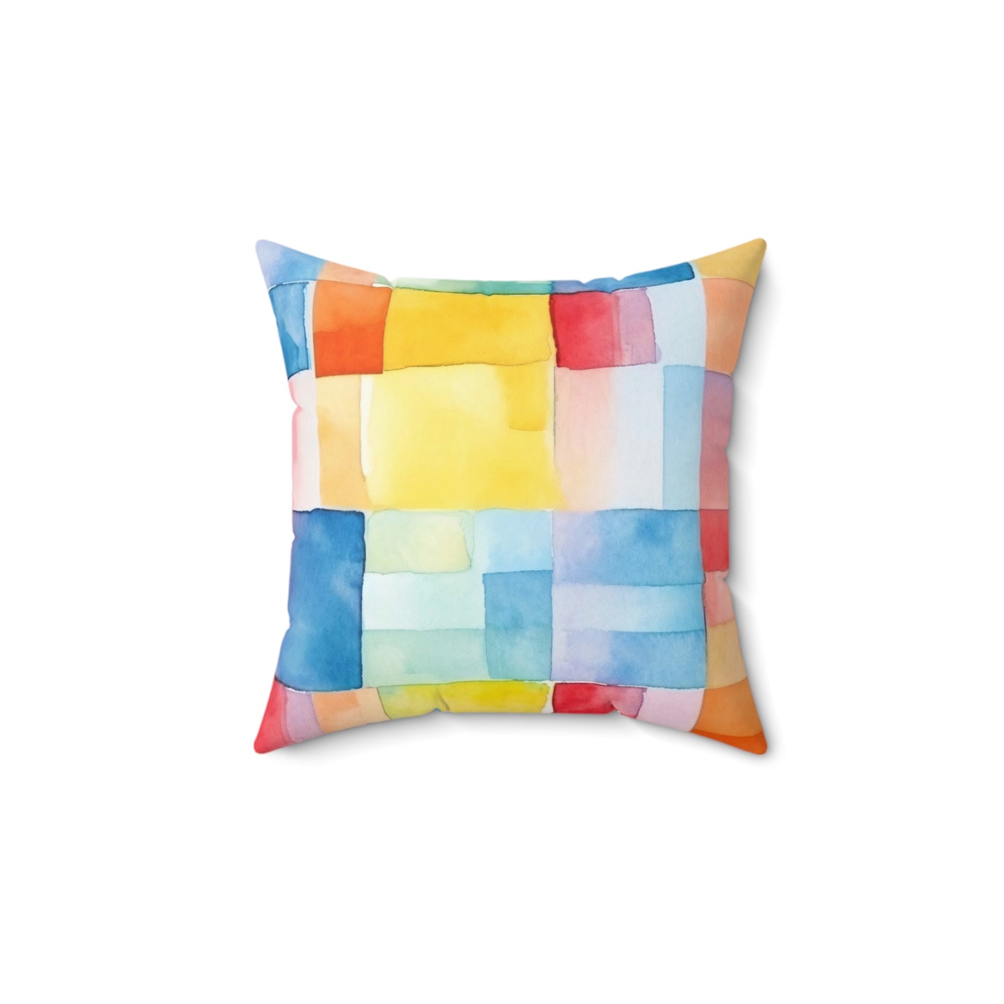 Mosaic Meadows Throw Pillow
