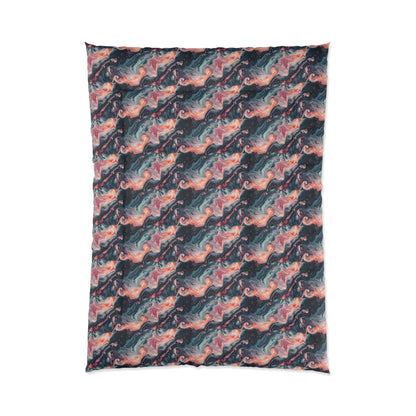 Pink Venom Marble Comforter