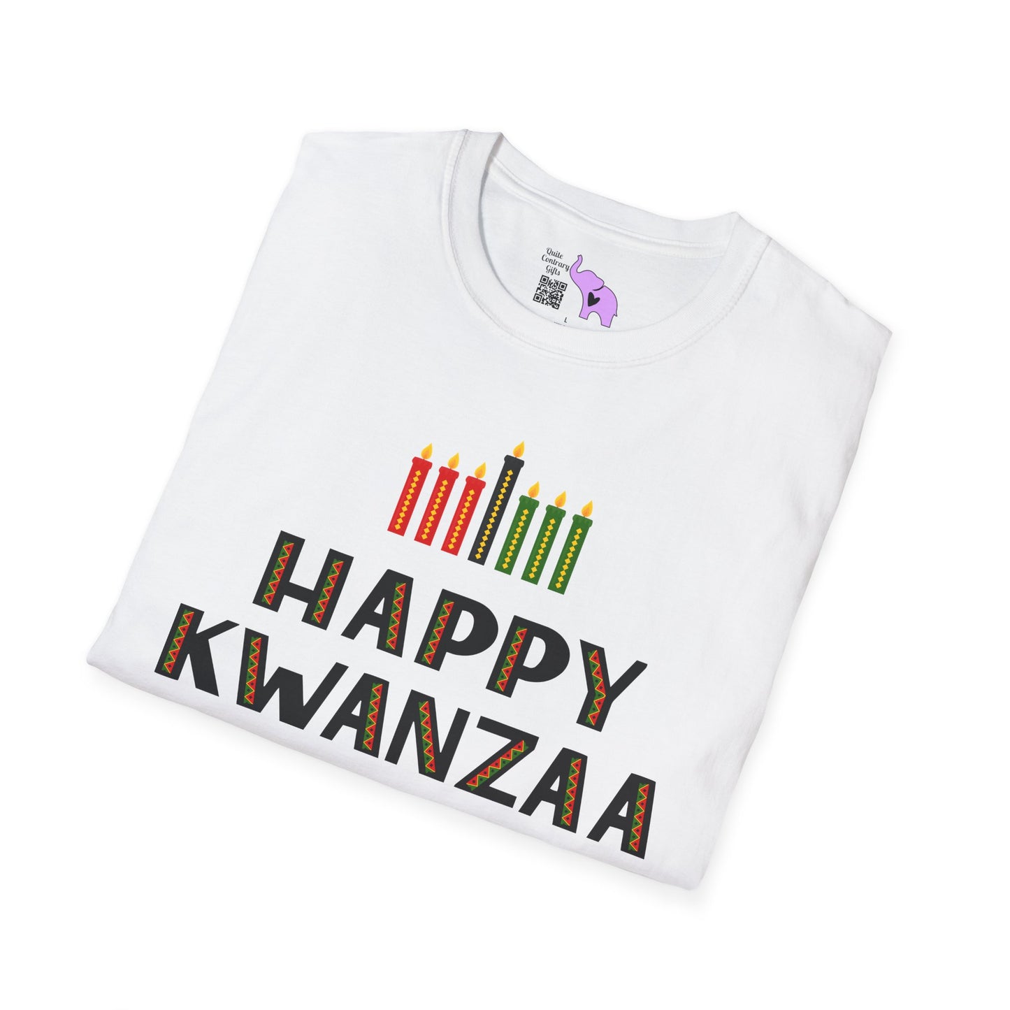 Happy Kwanzaa (Kinara) Adult T-shirt