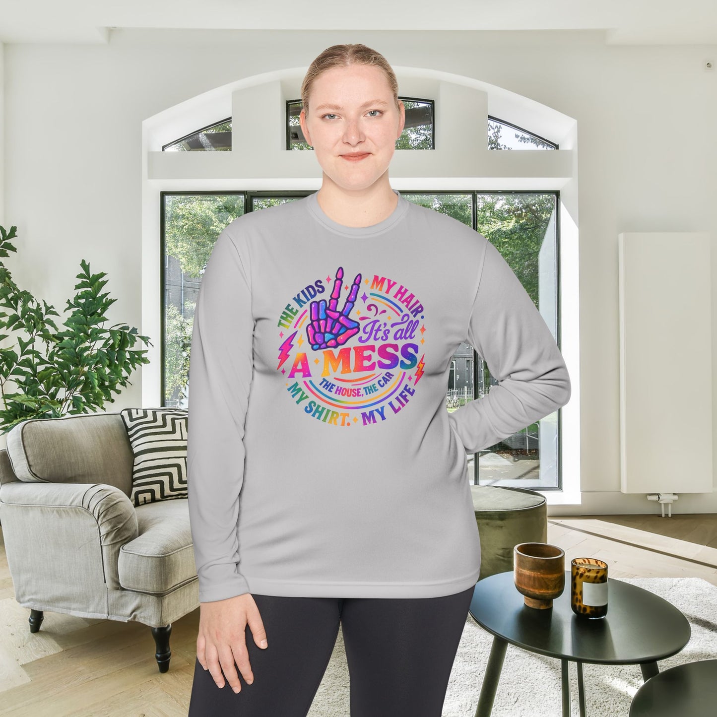 It's All A Mess Adult Long Sleeve Tee