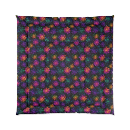 Neon Lotus Blooms Basic Bedding Set