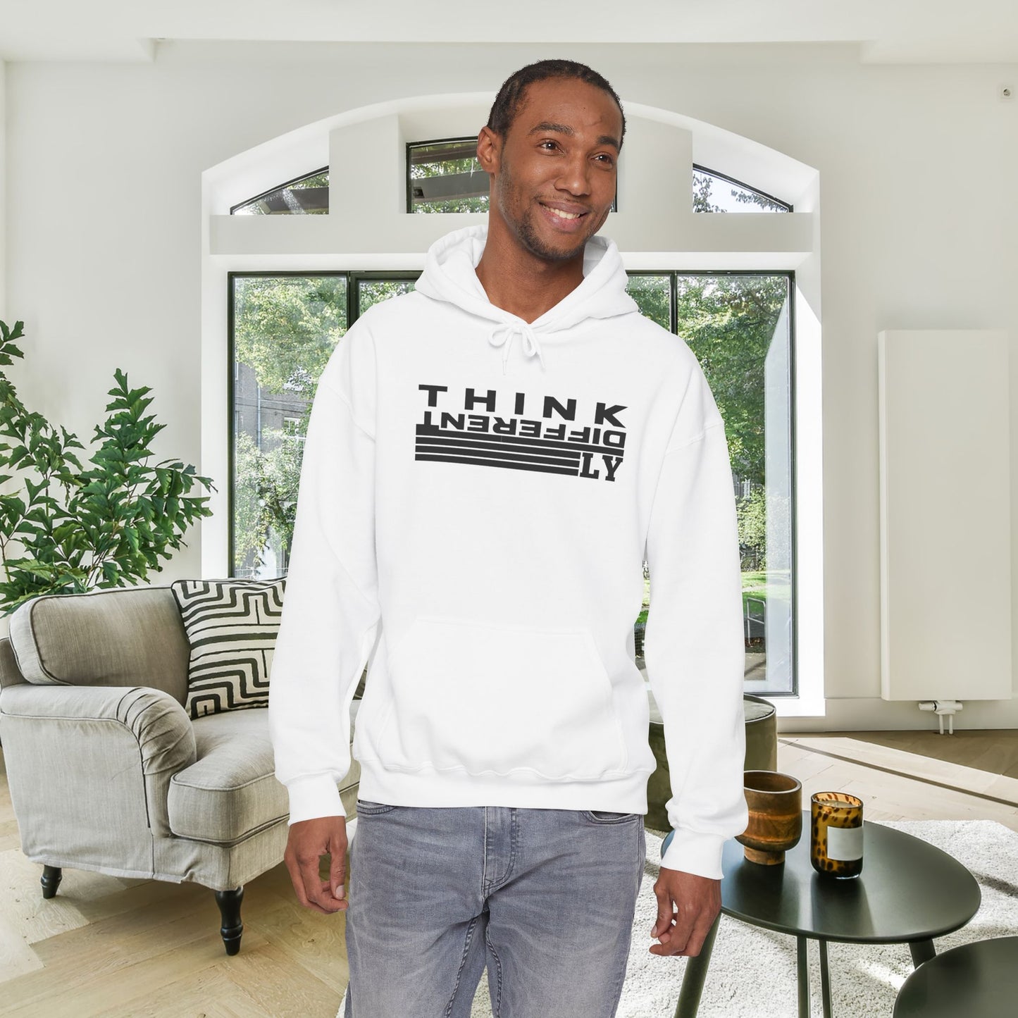 Think Differently Heavy Blend™ Hooded Sweatshirt