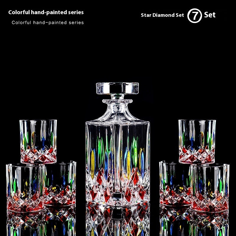 Colorful Crystal Liquor Glass Set