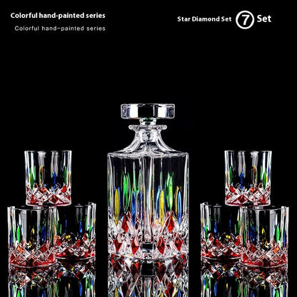 Colorful Crystal Liquor Glass Set