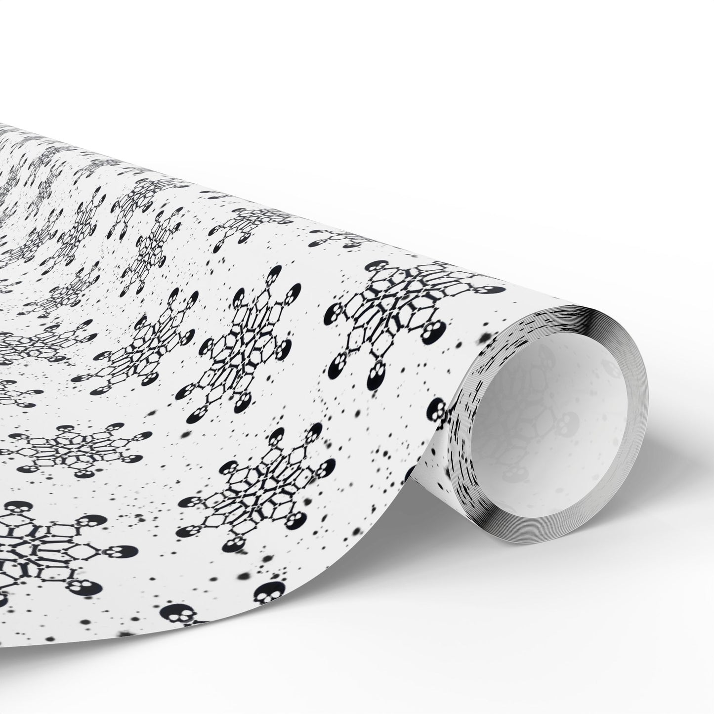 Skull Snowflakes Wrapping Paper