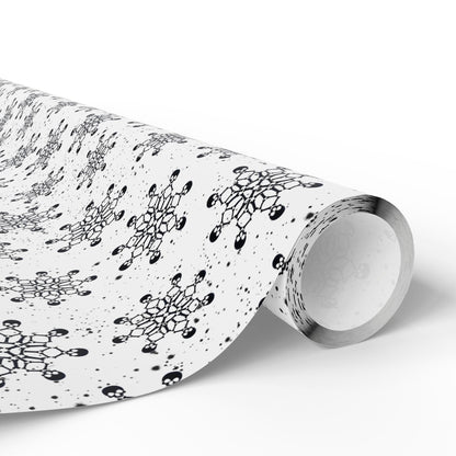 Skull Snowflakes Wrapping Paper