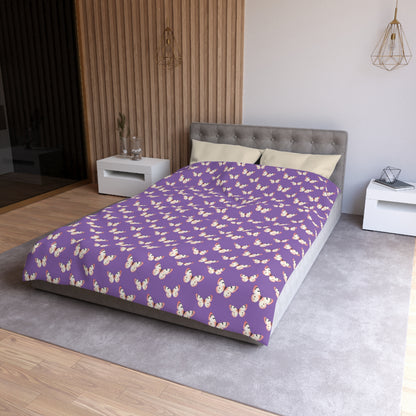 Lavender Flutter Microfiber Duvet Cover