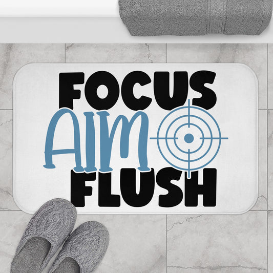 Ready Aim Flush Bath Mat