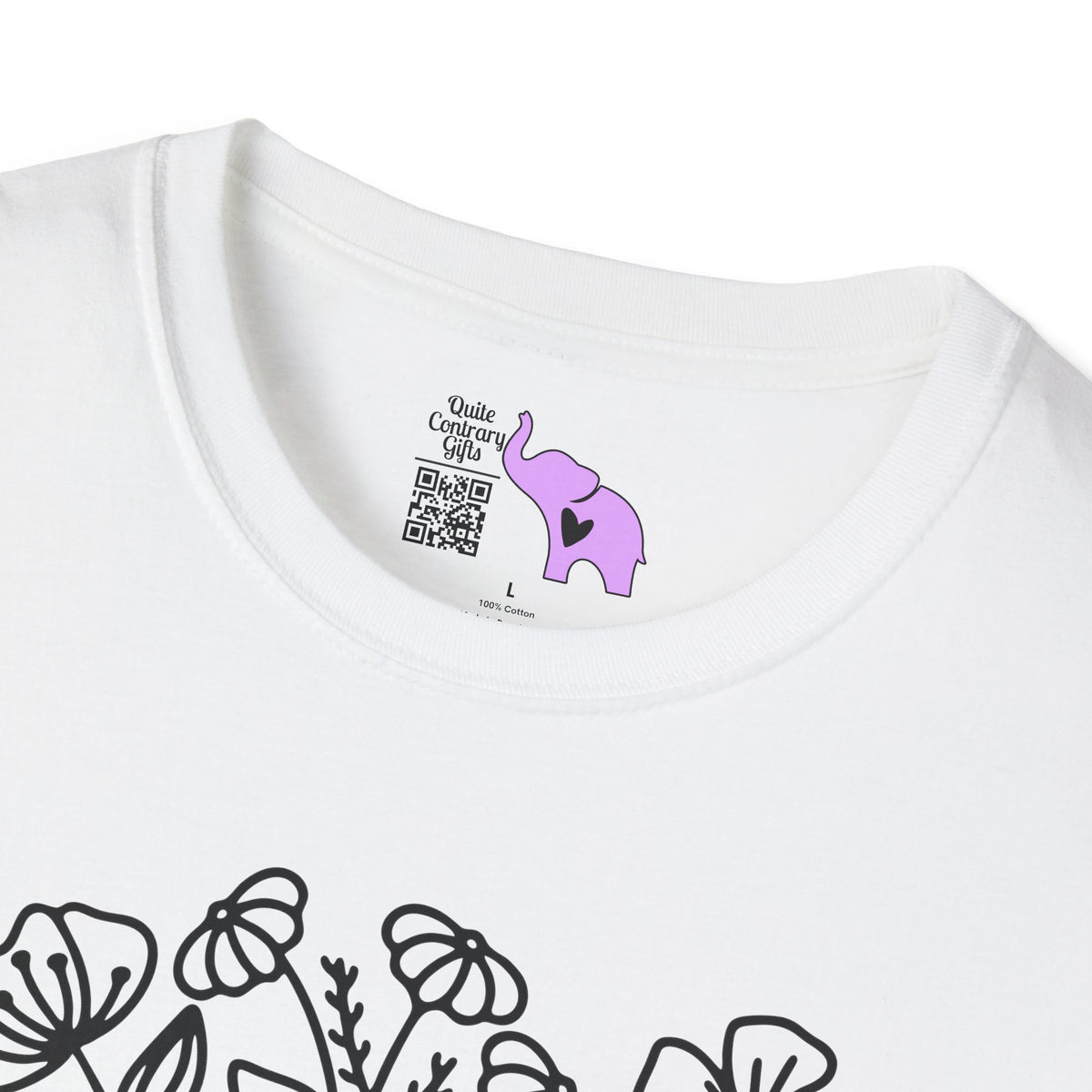 Just One More Chapter (Flowers and Open Book) Adult T-shirt