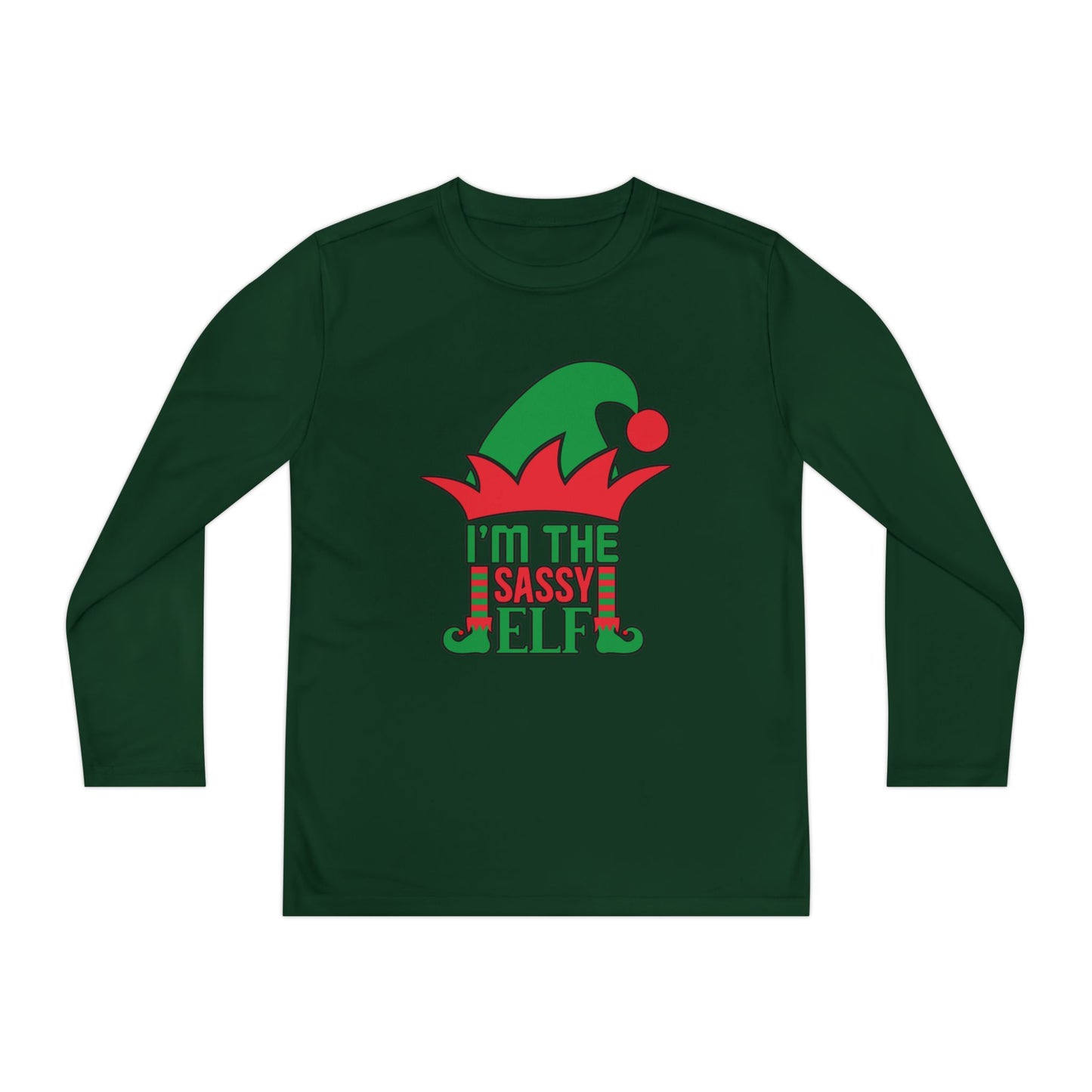 I'm The Sassy Elf Youth Long Sleeve Tee