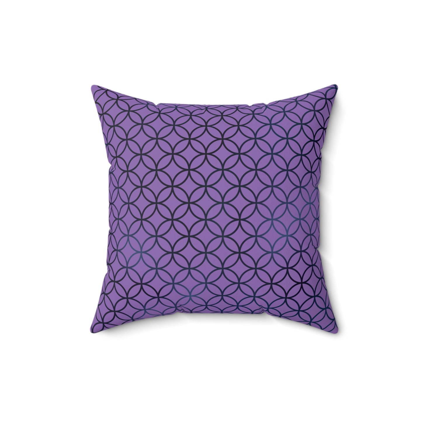 Geometric Circles & Diamonds Throw Pillow