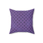 Geometric Circles & Diamonds Throw Pillow