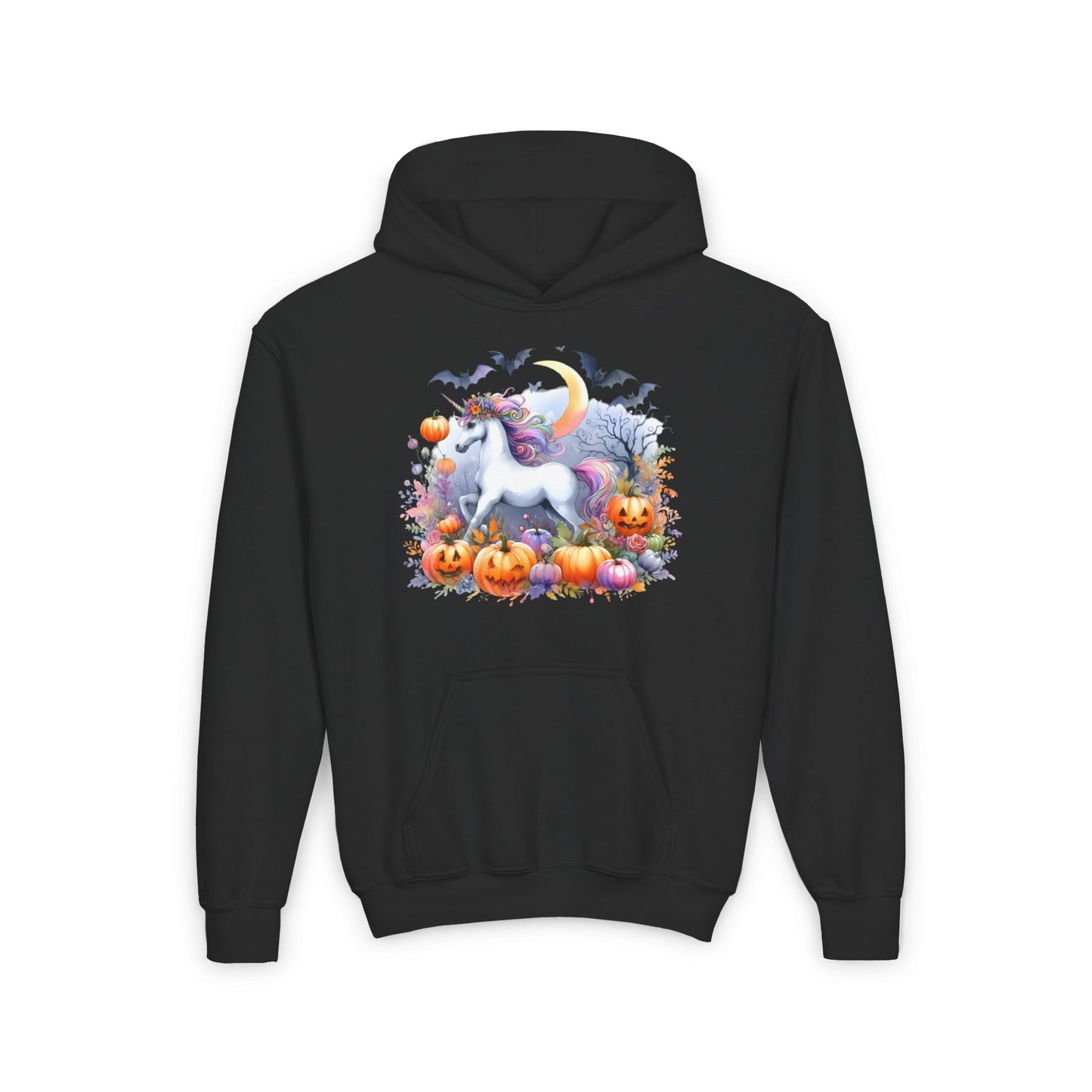 Halloween Unicorn Youth Heavy Blend Hoodie