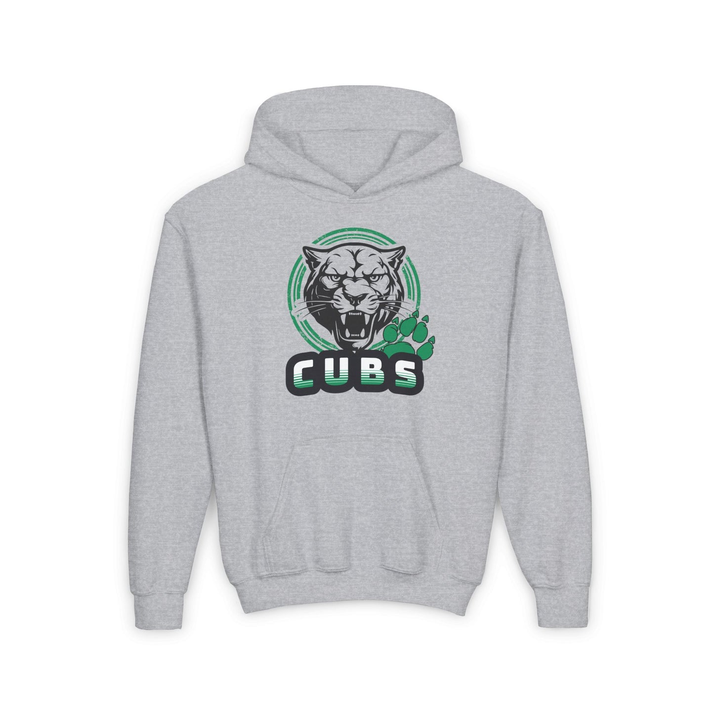 Cubs Circle Mascot Youth Heavy Blend Hoodie