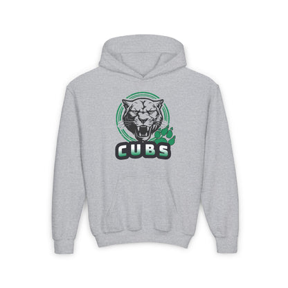 Cubs Circle Mascot Youth Heavy Blend Hoodie