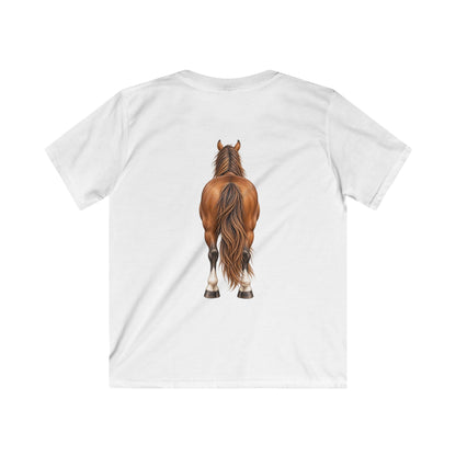 ""Front to Back Horse Lover Youth Softstyle Tee