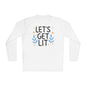 Hanukkah Let's Get Lit Adult Long Sleeve Tee