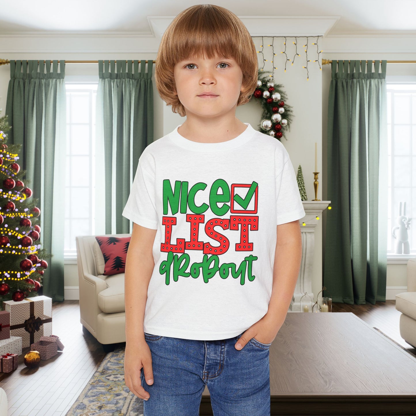 Nice Until Proven Naughty 2 Heavy Cotton™ Toddler T-shirt