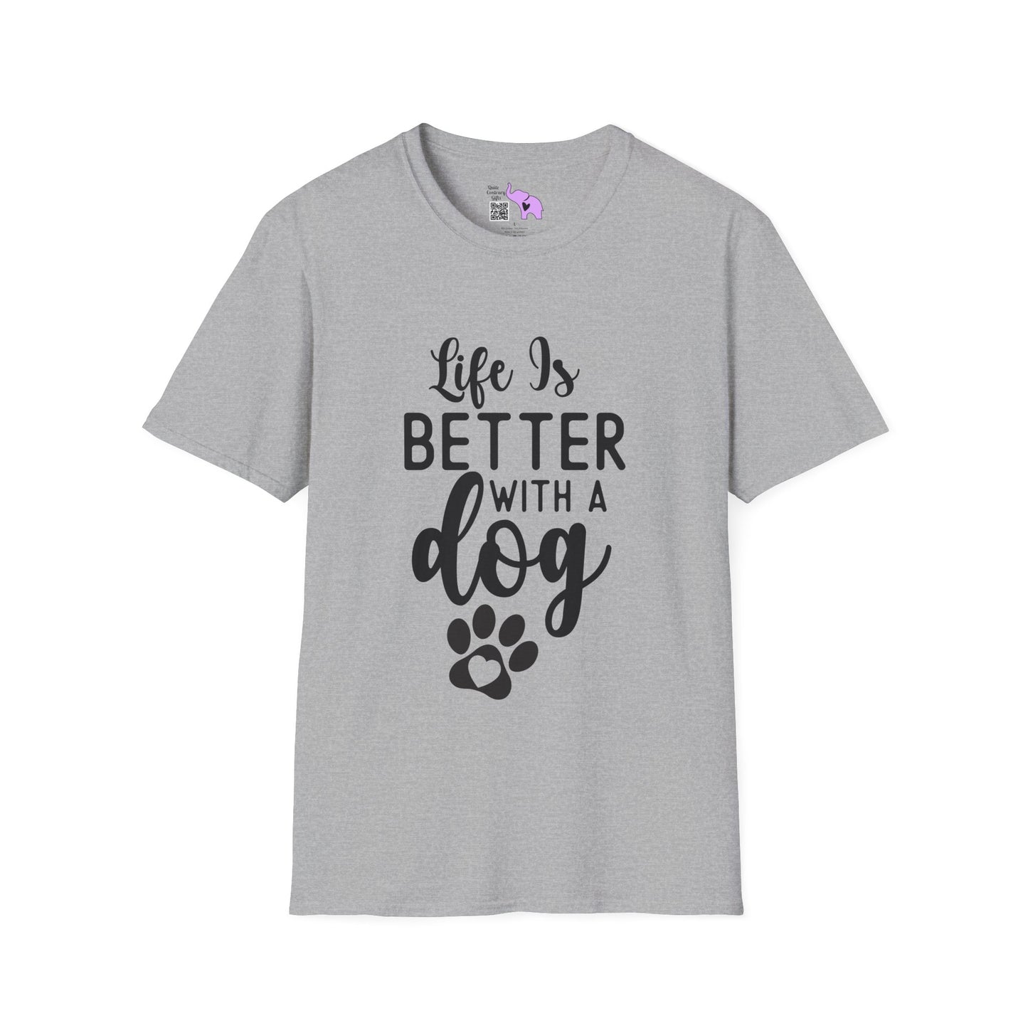 Life Is Better With A Dog Adult T-shirt