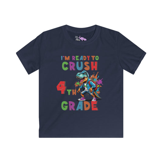 I'm Ready To Crush 4th Grade Youth Softstyle Tee