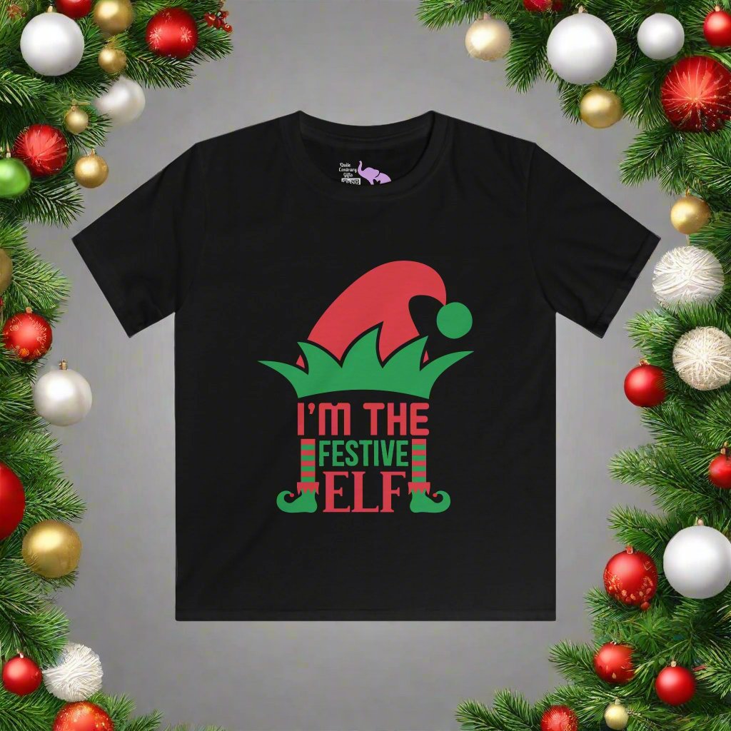 I'm The Festive Elf Youth Softstyle Tee