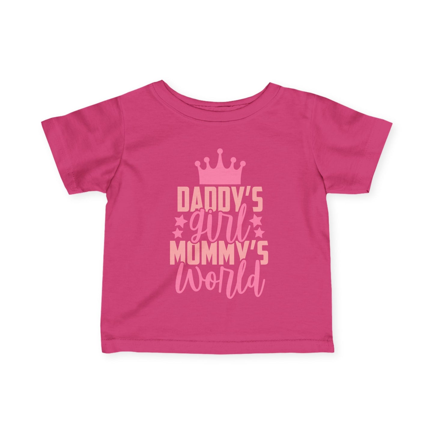 Daddy's Girl Mommy's World Infant Soft T-Shirt