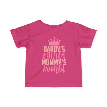 Daddy's Girl Mommy's World Infant Soft T-Shirt