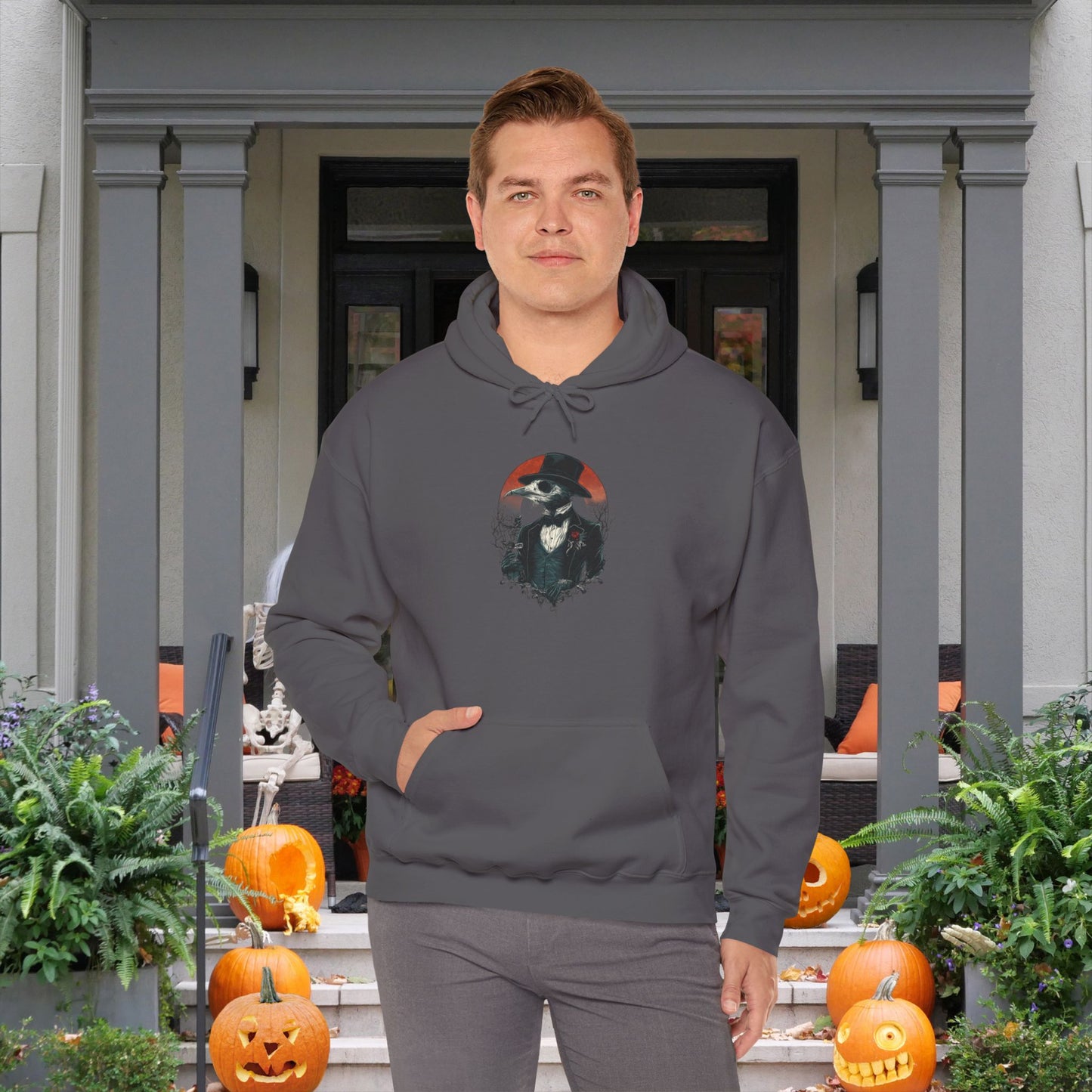 Halloween Scarecrow 3 Heavy Blend™ Hooded Sweatshirt