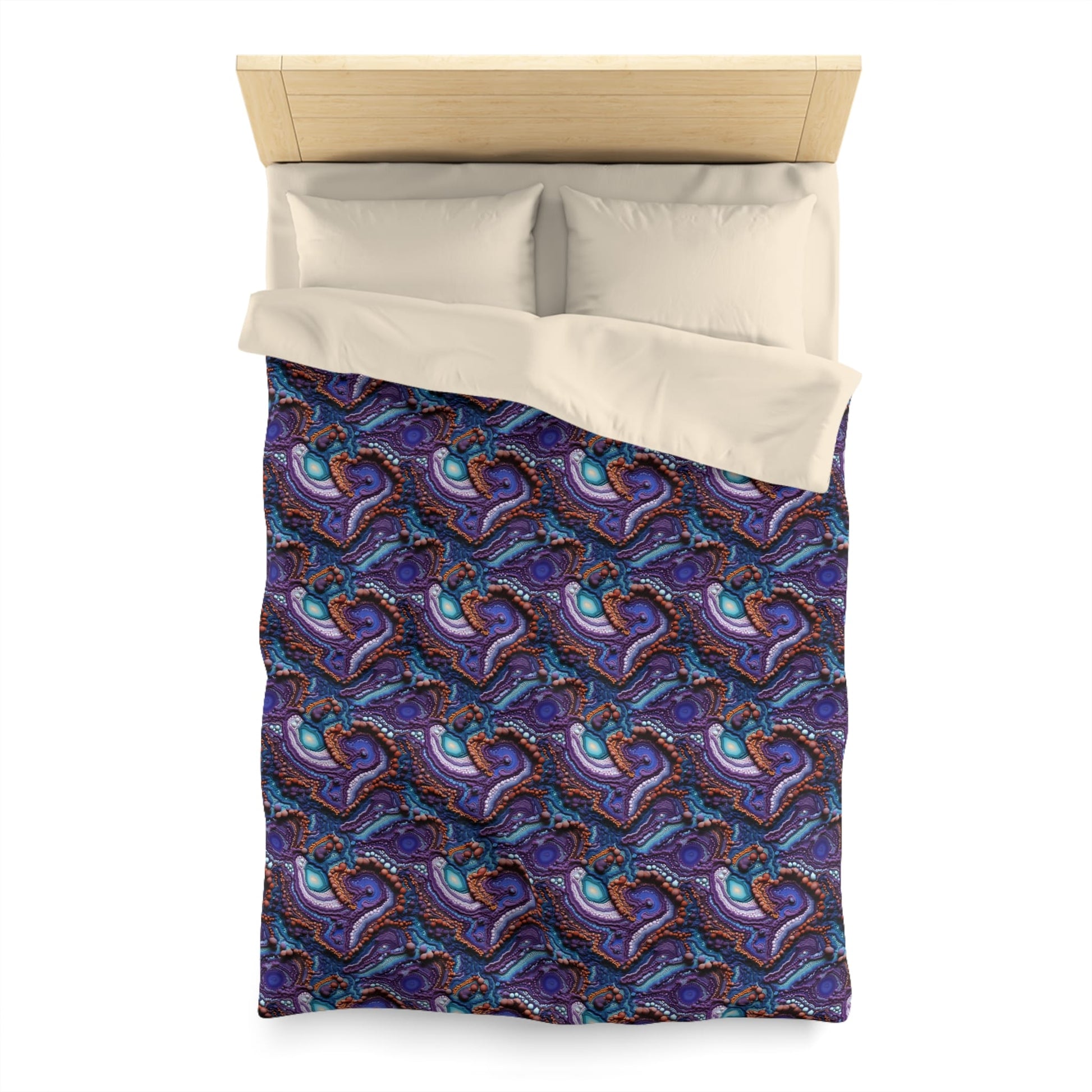 Living Stone Veins Microfiber Duvet Cover
