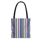 Earthy Stripes Canvas Tote Bag