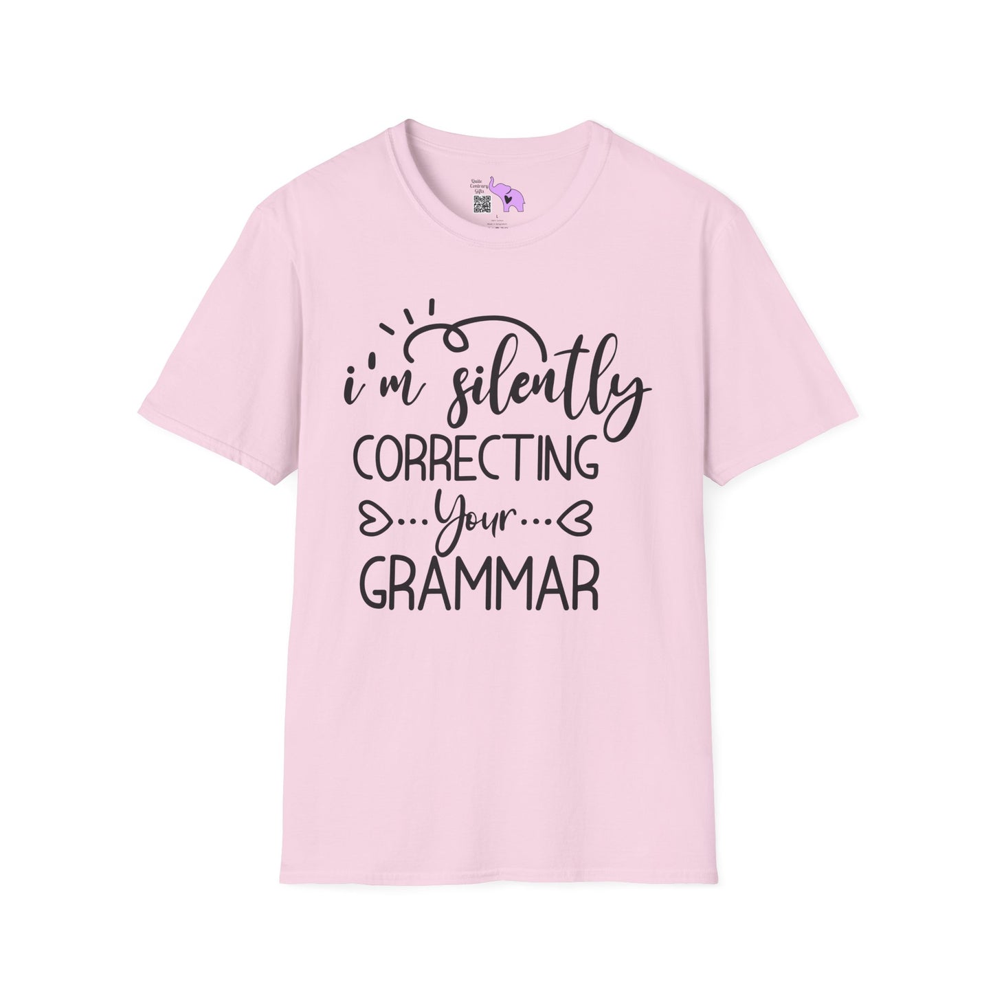 I'm Silently Correcting Your Grammar Adult T-shirt