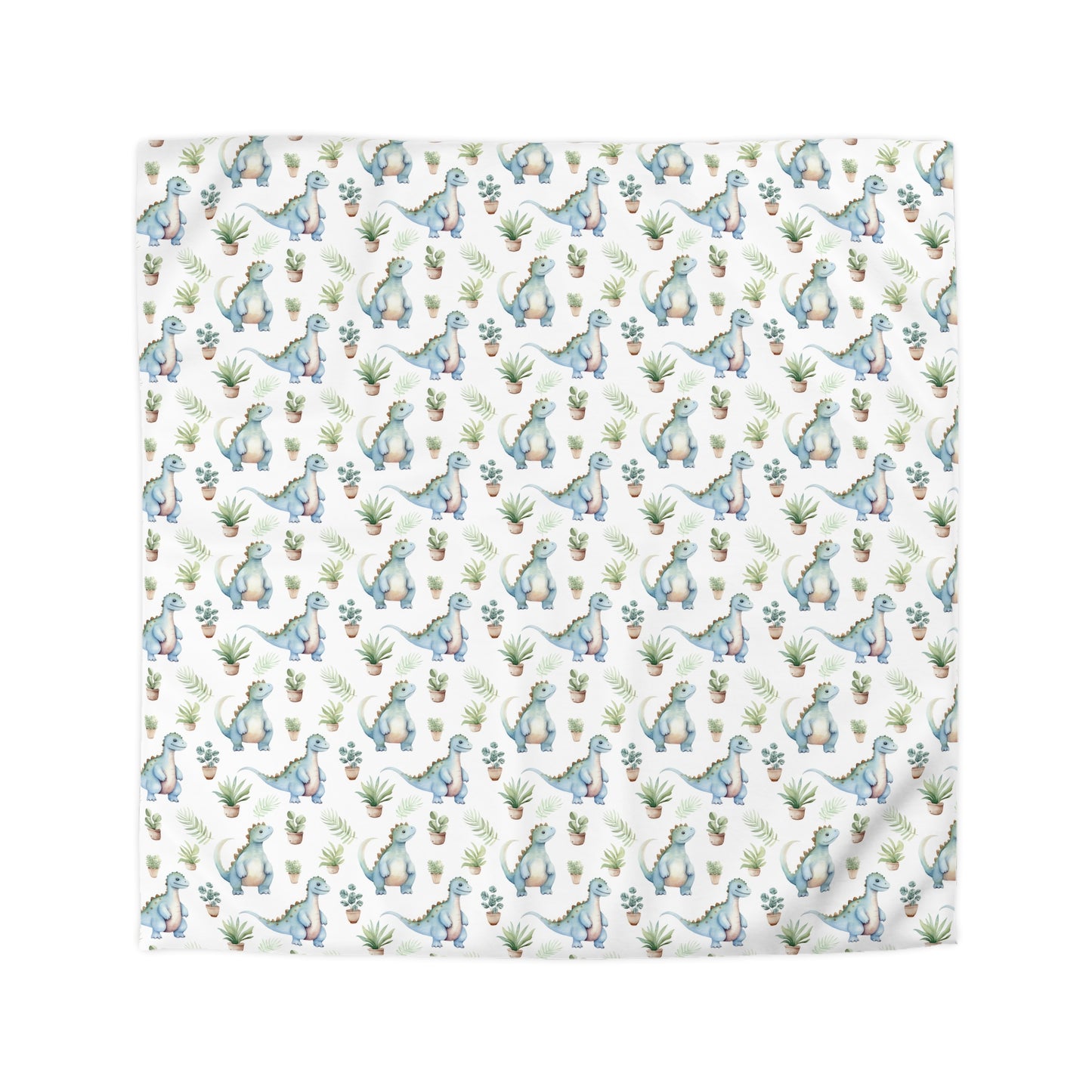 Adorable Dinosaurs Microfiber Duvet Cover