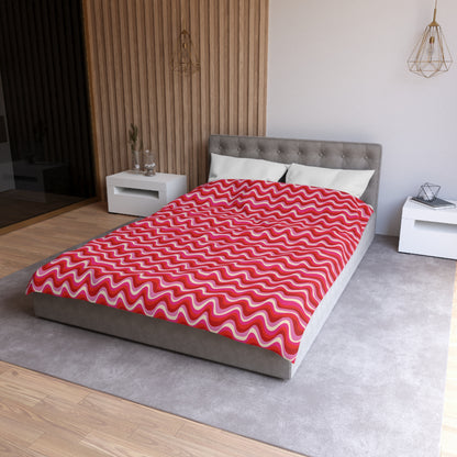 Blush Frequency Microfiber Duvet Cover
