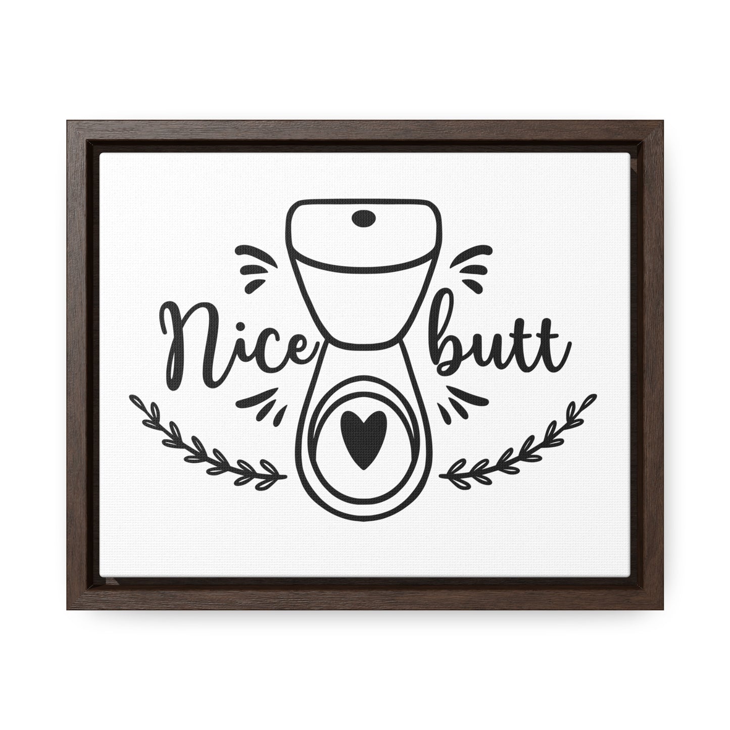 Nice Butt Canvas Wraps, Horizontal Frame