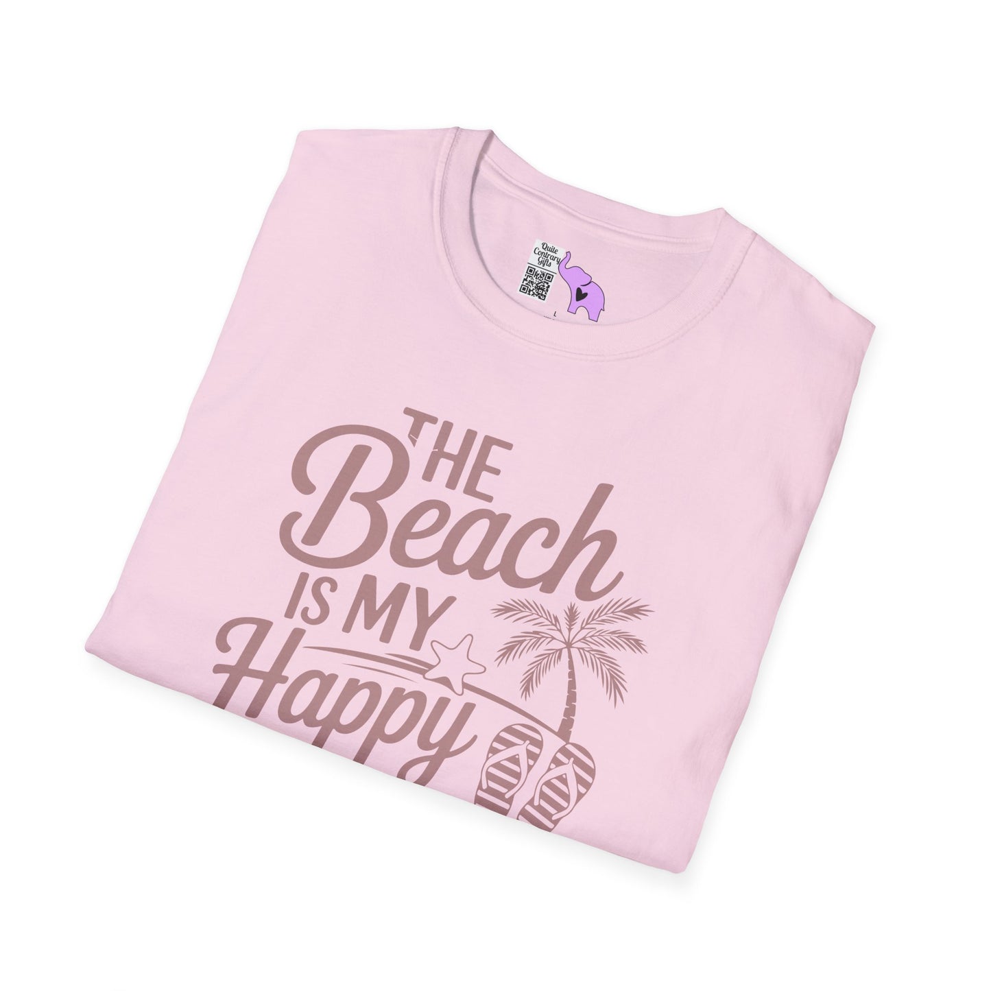 The Beach Is My Happy Place Adult T-shirt