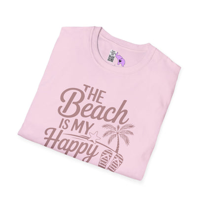 The Beach Is My Happy Place Adult T-shirt