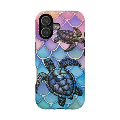 Sea Turtle Silhouette MagSafe® Compatible Tough Case for iPhone