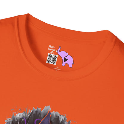 Halloween Stitch w/Purple Cauldron Adult T-shirt