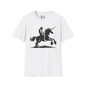 Bigfoot Rides A Unicorn Adult T-shirt