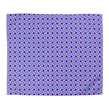 Violet Pinwheels Duvet Bedding Set