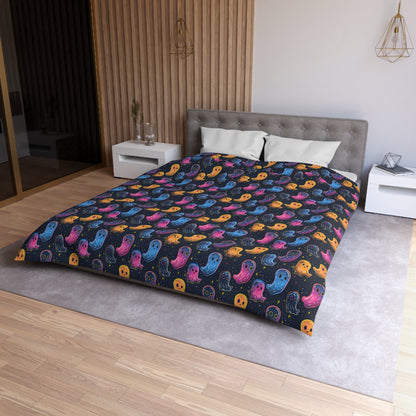 Neon Haunters Microfiber Duvet Cover