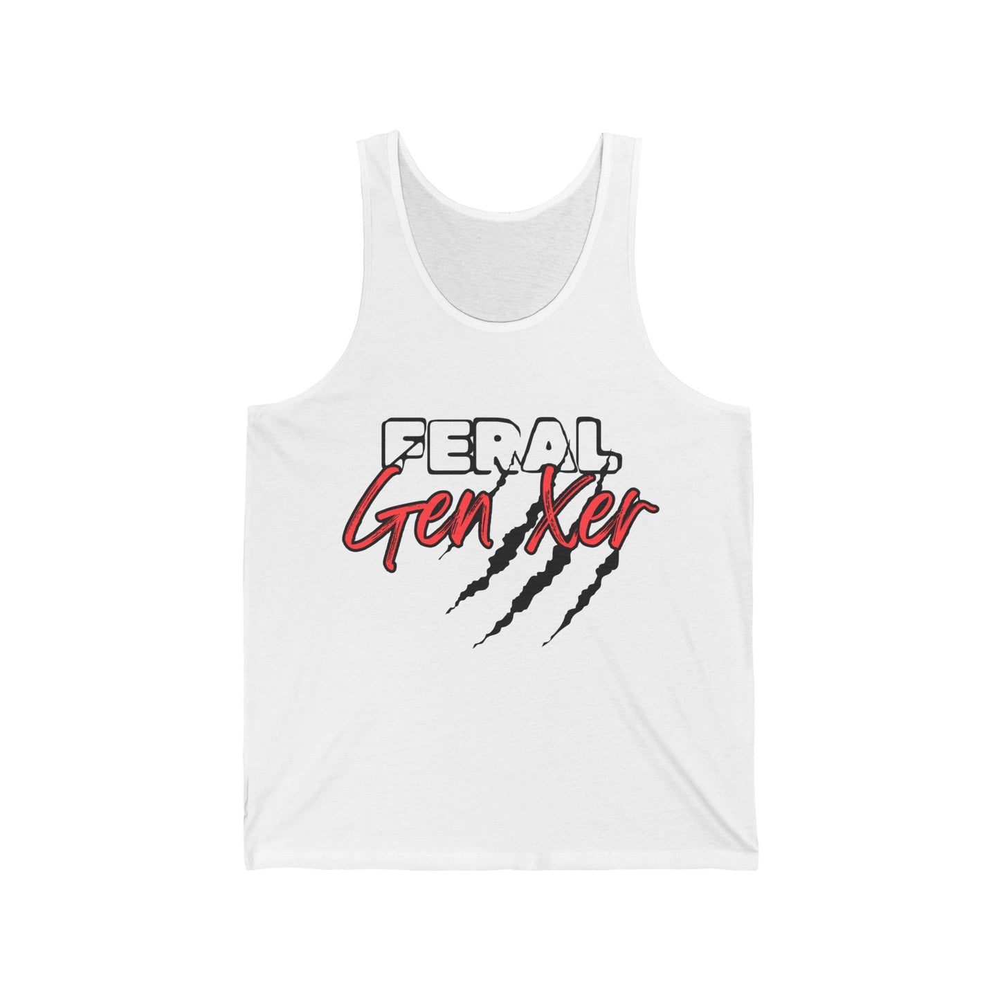 Feral GenXer w/Claws Adult Unisex Tank