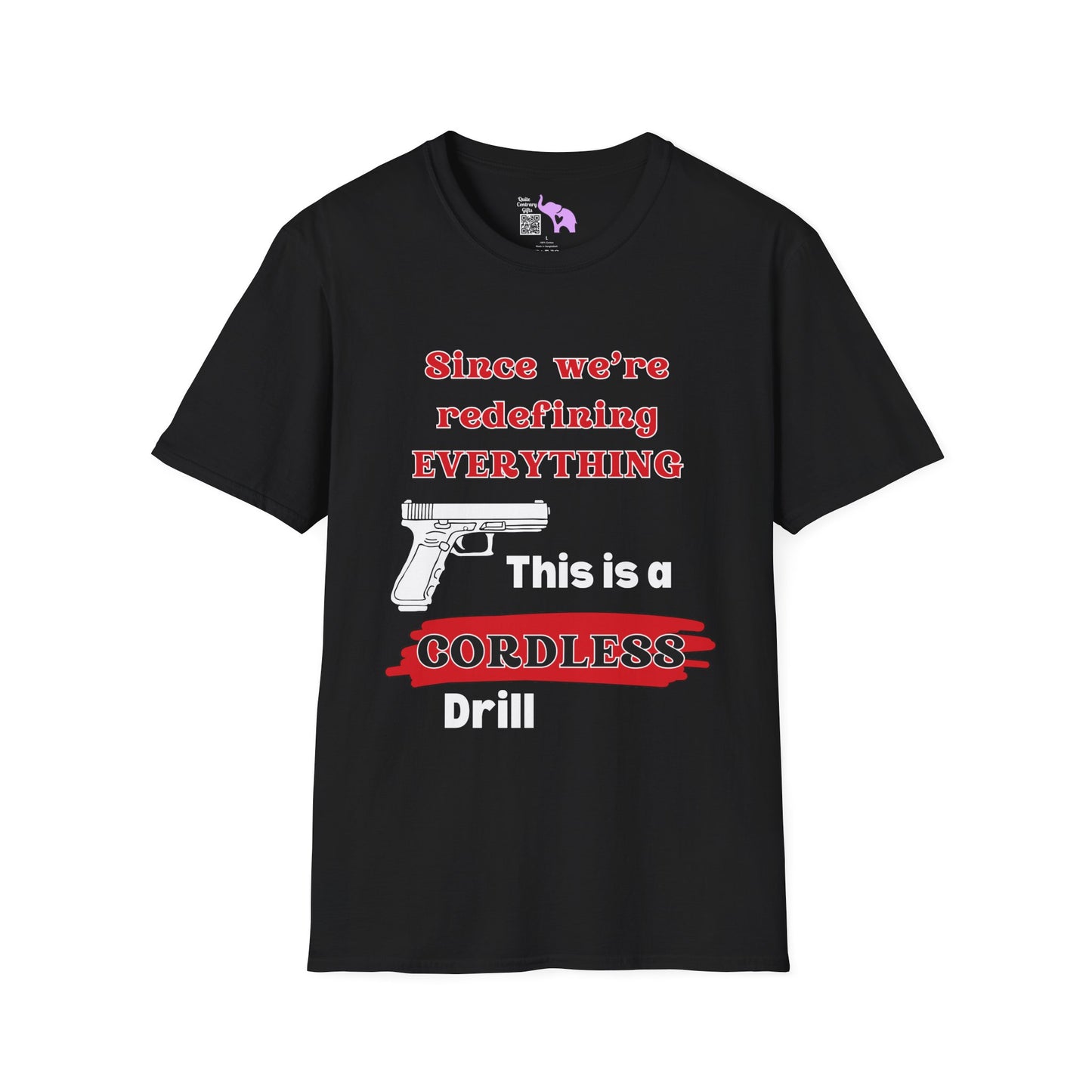 2A Redefining Gun as a Cordless Drill Adult T-shirt